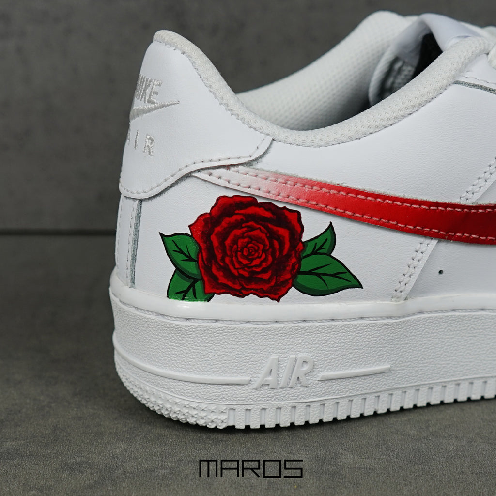 Rose Air Force One Toute Rouge Nike Air Force Baskets Femme