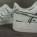 "Cartoon blanche 2" Air Force 1